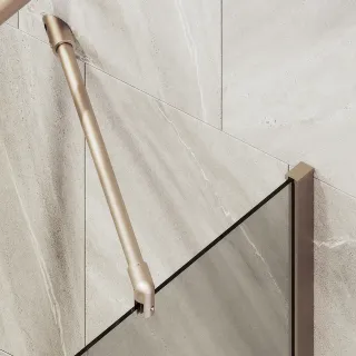 Шторка на ванну MaybahGlass MGV-69-2ш 70см бронза