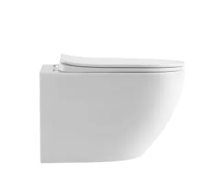 Унитаз подвесной BelBagno Marino BB7026CH-TOR/SC безободковый с сиденьем