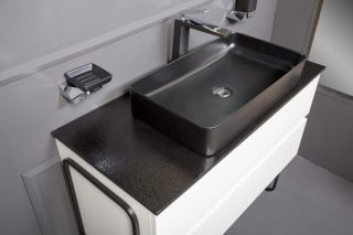 Раковина накладная Armadi Art Vallessi 60см чёрный 873