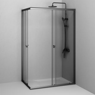 Душевой уголок AM.PM Sunny W87G-403-12080-BT профиль черный матовый 120x80 см