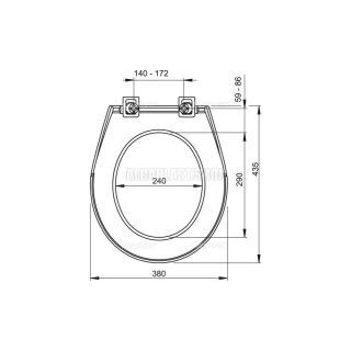 Сиденье для унитаза AlcaPlast антибактериальное A60