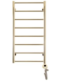 Полотенцесушитель электрический Domoterm Медея П8 400x800 ER золото