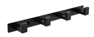 Полотенцедержатель на планке 4-й Grocenberg AC0014 (Черный матовый)