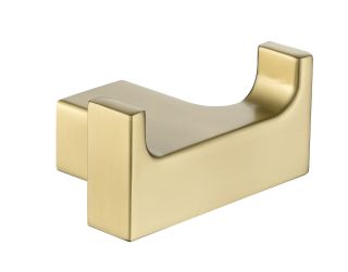 Крючок двойной Grocenberg AC0018 (Матовое золото)