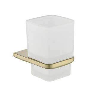 Настенный стакан одинарный Grocenberg AC0053 (Матовое золото)