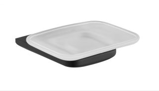 Настенный мыльница Grocenberg AC0058 (Черный матовый)