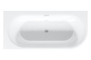 Акриловая ванна Riho Desire Corner Glossy Sparkle System Fall B087009005 R 184x84см с аэромассажем заполнение через перелив белый