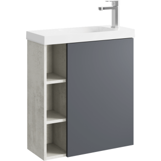 Подвесная тумба под раковину Aqwella Alba ALB0106RLS+ALB0706GRМ 60 см