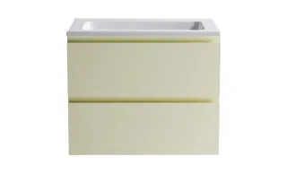 Тумба с раковиной Astra-Form Альфа 03060004ral1013+04010006 70 см бежевый матовый