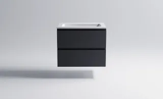 Тумба с раковиной Astra-Form Альфа 03060004ral7024+04010006 70 см тёмно-серый матовый