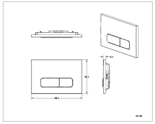 Кнопка смыва AltroBagno PFP 002AQ