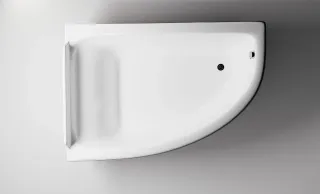 Ванна из искусственного камня Astra-Form Анастасия 01010025 левая 182x125 см белый глянец