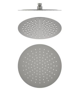 Верхний душ Aquatek AQ2073BGM 25 см шлифованный чёрный хром