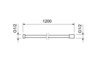 Шланг для душа Aquatek AQ2103BGM 120 см оружейная сталь