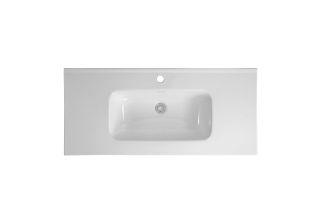 Тумба с раковиной Aquatek Вега AQ77100-MW 101 см белый матовый