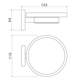 Мыльница Aquatek Европа AQ4103BG шлифованное золото