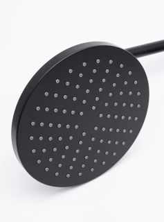 Душевая стойка AQUAme AQM8001MB со смесителем чёрный матовый