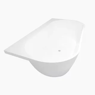 Ванна из искусственного камня AquaStone Бали 177x85см белый