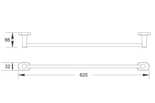 Полотенцедержатель Shevanik SG5117 хром