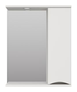 Зеркальный шкаф с подсветкой Misty Атлантик правый 60см белый