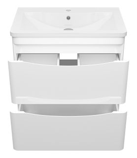 Подвесная тумба под раковину Misty Атлантик 70 см белый