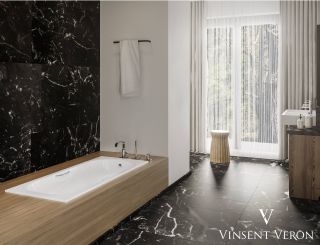 Ванна чугунная Vinsent Veron Aura VAU1707542 170x75см без отверстий для ручек