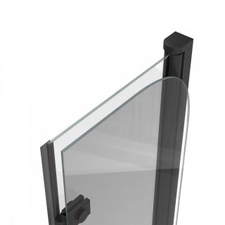 Шторка на ванну 80х140 см Maretti Valentina VA41R8014097-560, профиль черный