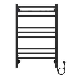 Полотенцесушитель электрический AZARIO ANCONA AZ71858B 500/800 квадрат, 9 секций, диммер справа, черный