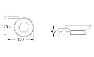 Мыльница Shevanik SG5103 хром