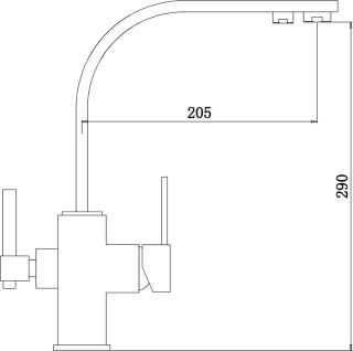 Смеситель для кухни ZORG Sanitary ZR 332 ZR 332 YF BLACK