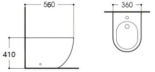 Биде напольное Aquatek Европа AQ1017-00 белый