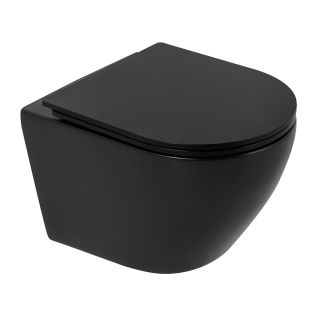 Сиденье для унитаза с микролифтом BelBagno Colorato чёрный матовый BB062SC-MB