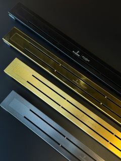 Душевой лоток Boheme Premium Trendy 983-80-GM 80 см оружейная сталь