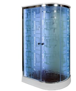 Душевая кабина Deto ЕМ1512 L LED 120х80х220 см