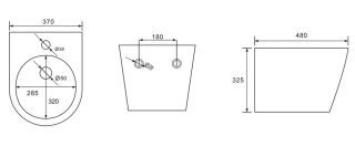 Биде подвесное ABBER Bequem AC1151 белый