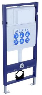 Комплект SET AQUATEK БЕТТА: рама Aquatek Standard INS-0000012 унитаз Бетта AQ1253W-00 с тонким сиденьем soft-close