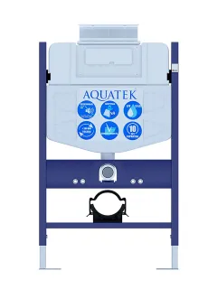 Комплект SET AQUATEK ЛИБРА T-TDI004 унитаз с инсталляцией кнопкой и сиденьем микролифт