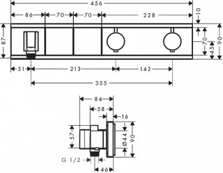 Смеситель для душа Hansgrohe RainSelect 15355000S хром