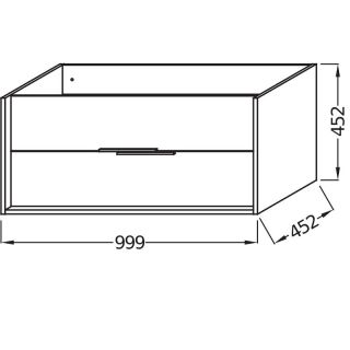 Тумба под раковину Jacob Delafon Vivienne EB1668-E75-E75 100 см дуб давос натуральный