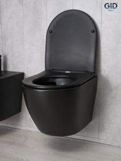 Унитаз подвесной Gid Bm2198 62226Y черный матовый 49x36x35.5