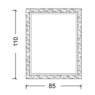 Зеркало Boheme Rose серебро 547