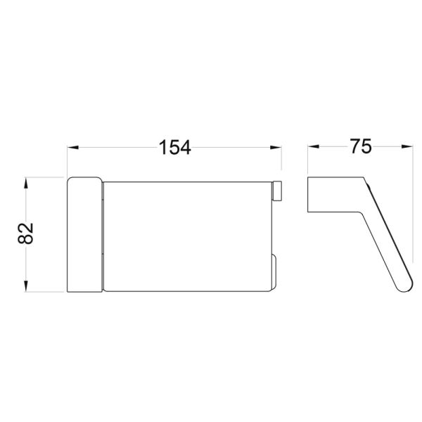 Бумагодержатель Timo Torne 43042/00 хром