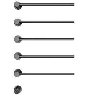 Полотенцесушитель электрический встраиваемый Wonzon & Woghand Hamburg WW-AL315-GM 46x72 см с внутренней частью тёмный графит