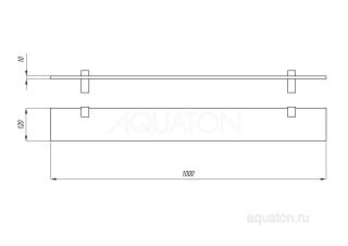 Полка Акватон 100см 1A121903TU010