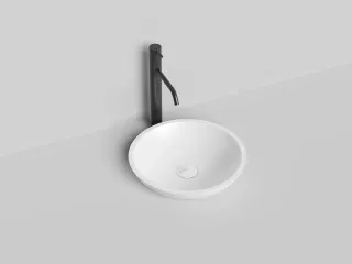 Накладная раковина Salini Callista 05 S-Stone 1101205SM 37см белый матовый