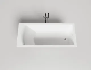 Ванна из искусственного камня Salini Cascata S-Sense 104113GRH 170x75см RAL снаружи