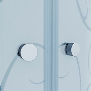 Душевой уголок Triton Стандарт Щ0000064828 100x100 см профиль белый стекло с узором