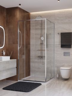 Душевой уголок CEZARES LUX-AH-FS-11-100/80-C-CR хром