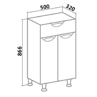 Полупенал Runo Барселона 50  (УТ000002342)