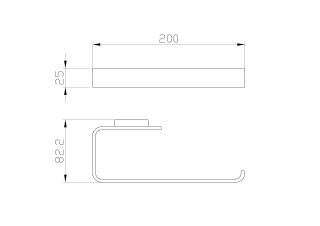 Вешалка для полотенец Wonzon & Woghand Lotte WW-8313-BG брашированное золото